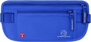 Blue RFID Money Belt