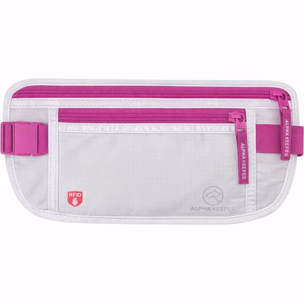 Alpha Keeper Money Belt for Travel Hidden Under Clothes – RFID Blocking Passport Holder & Slim Waist Wallet Pouch for Women & Men, Anti-Theft Travel Accessories — image 1