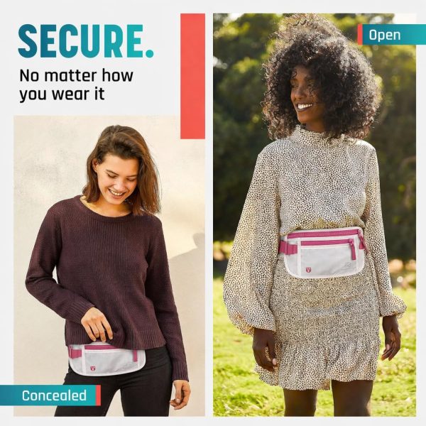 Alpha Keeper Money Belt for Travel Hidden Under Clothes – RFID Blocking Passport Holder & Slim Waist Wallet Pouch for Women & Men, Anti-Theft Travel Accessories — image 4