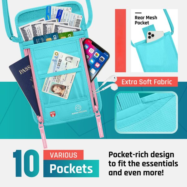 Neck Wallet, Travel Pouch For Passport Holder And Documents, Travel Neck Wallet For Traveling Women — image 6