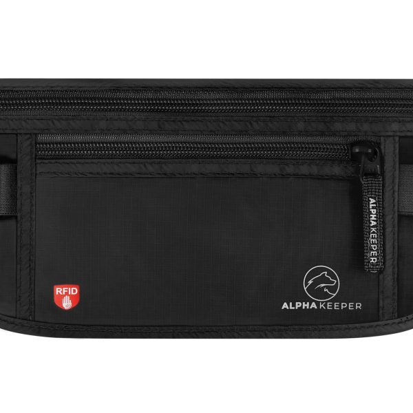Alpha Keeper Money Belt for Travel Men Women Hidden RFID Passport Holder — image 1