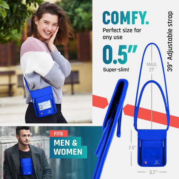 Neck Wallet, Travel Pouch For Passport Holder And Documents, Travel Neck Wallet For Traveling Women. — image 5