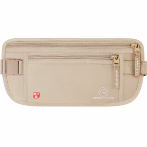 Alpha Keeper Money Belt for Travel Hidden Under Clothes – RFID Blocking Passport Holder & Slim Waist Wallet Pouch for Women & Men, Anti-Theft Travel Accessories — image 1
