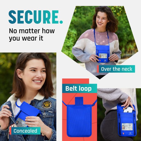 Neck Wallet, Travel Pouch For Passport Holder And Documents, Travel Neck Wallet For Traveling Women. — image 4