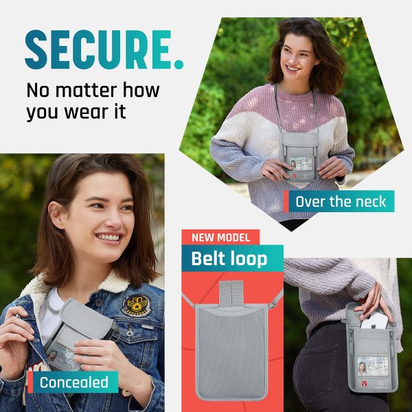 Neck Wallet, Travel Pouch For Passport Holder And Documents, Travel Neck Wallet For Traveling Women. — image 2