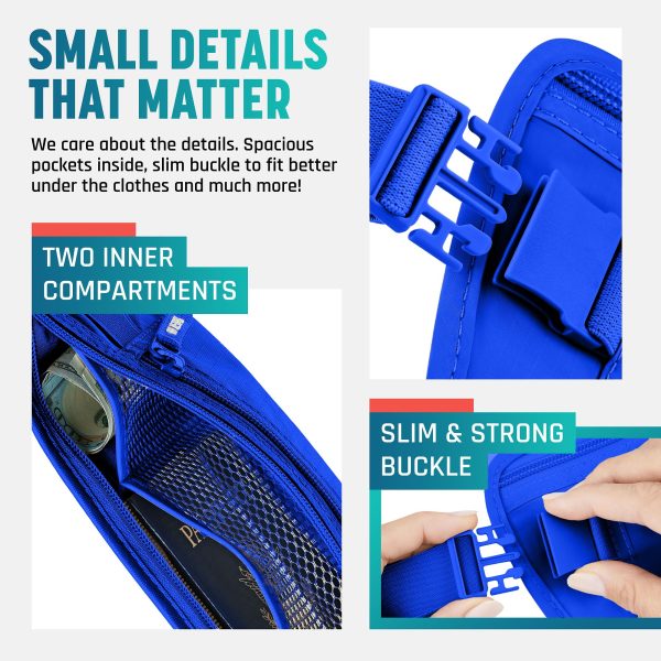 Alpha Keeper Money Belt for Travel Hidden Under Clothes – RFID Blocking Passport Holder & Slim Waist Wallet Pouch for Women & Men, Anti-Theft Travel Accessories — image 7