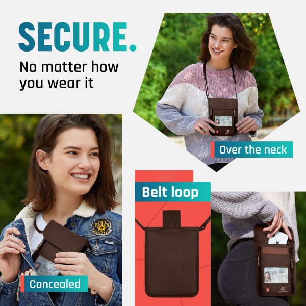 Alpha Keeper Neck Wallet for Travel Man and Women, RFID Passport Holder — image 6